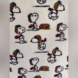Peanuts Snoopy Red Baron Aviator Throw Blanket!
